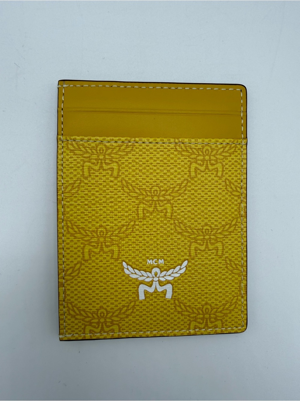 MCM HIMMEL CARD CASE IN LAURETOS LEMON GOLD - Picture 7 of 11